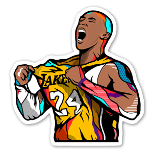 Lakers - speler nr 24 Sticker