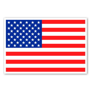 United States flag as stickers 