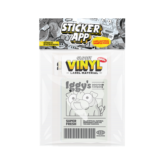 Labels sample pack icon.